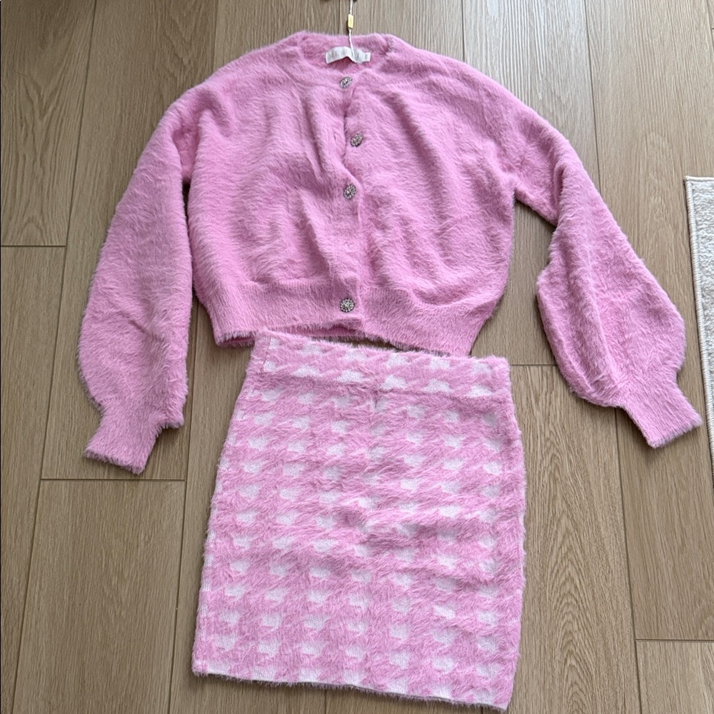 Pink Women's Skirt set
